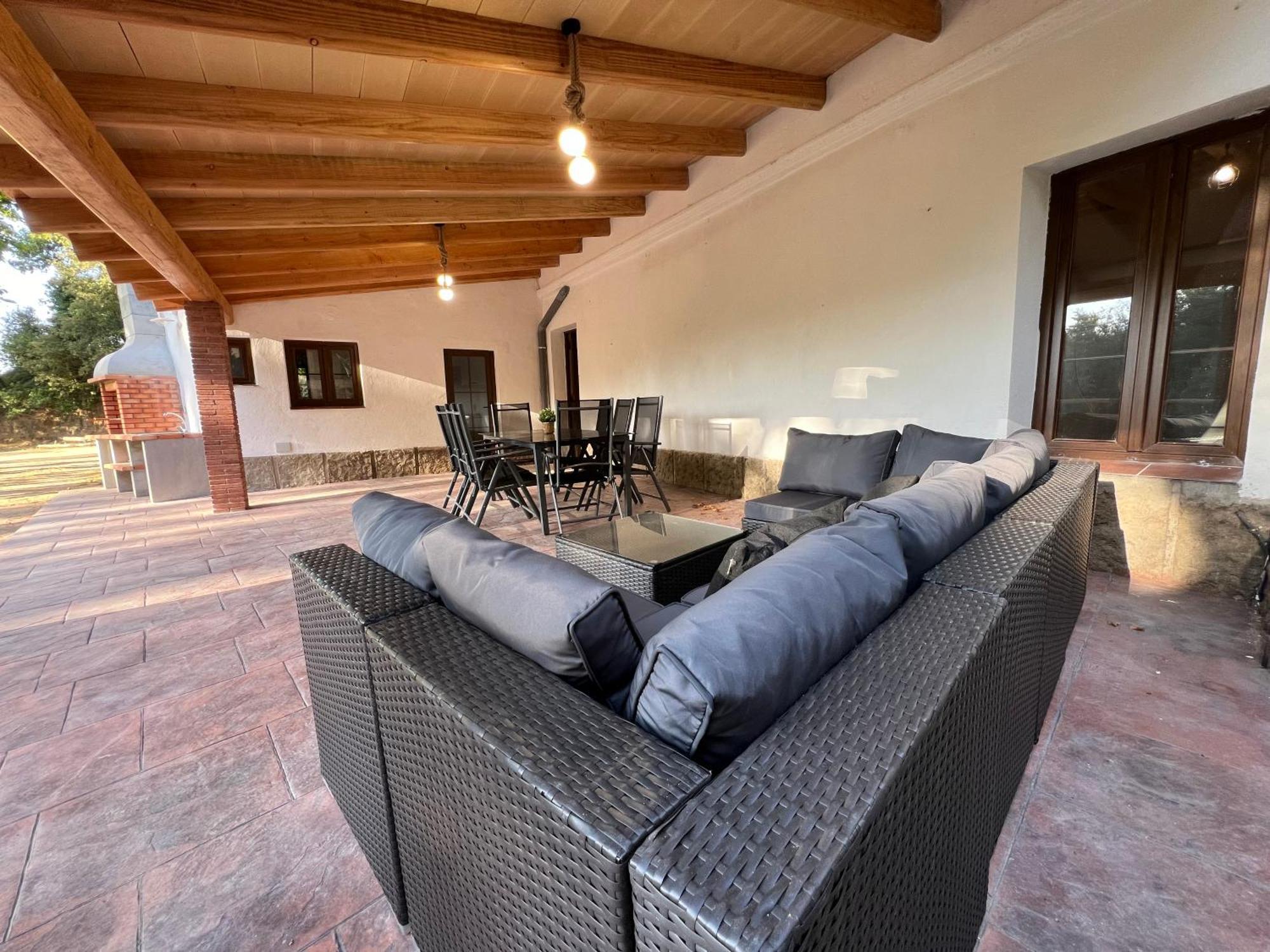 Casa Rural Can Ricos - El Mirador Del Montseny Vallgorguina Bagian luar foto