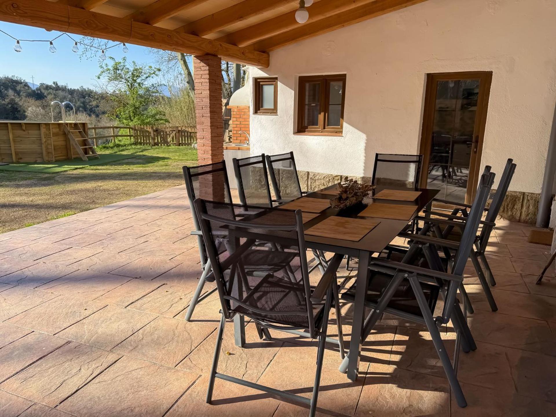 Casa Rural Can Ricos - El Mirador Del Montseny Vallgorguina Bagian luar foto