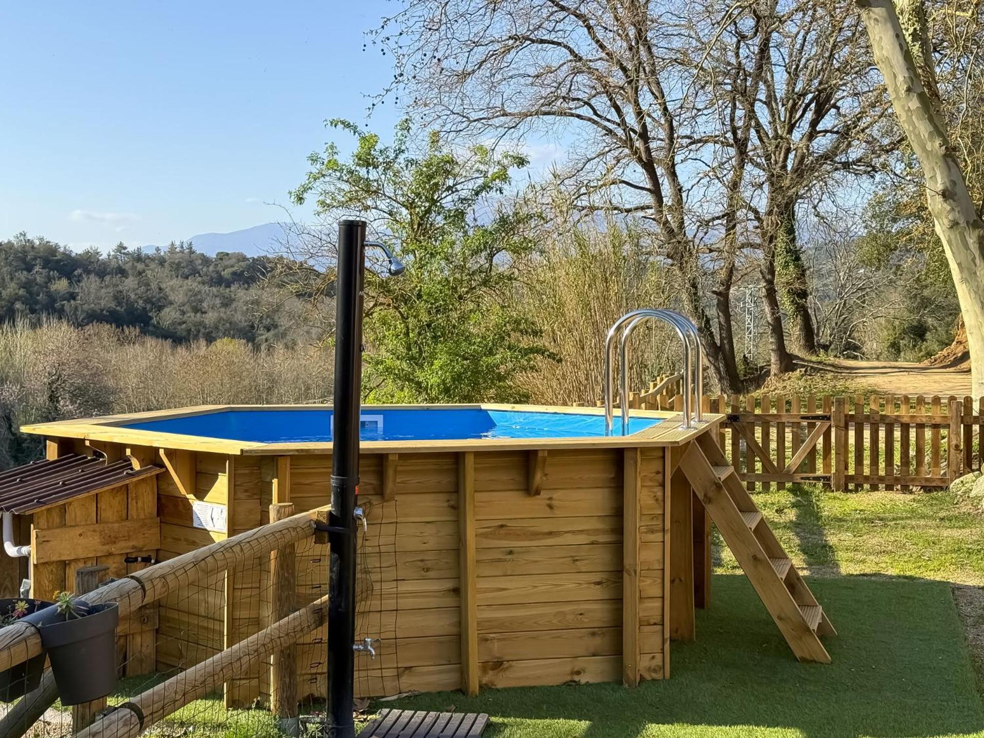 Casa Rural Can Ricos - El Mirador Del Montseny Vallgorguina Bagian luar foto