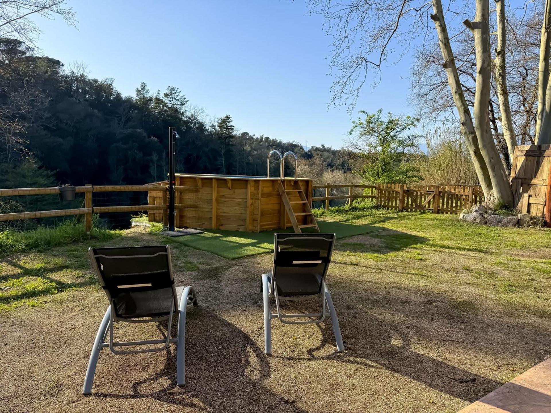 Casa Rural Can Ricos - El Mirador Del Montseny Vallgorguina Bagian luar foto