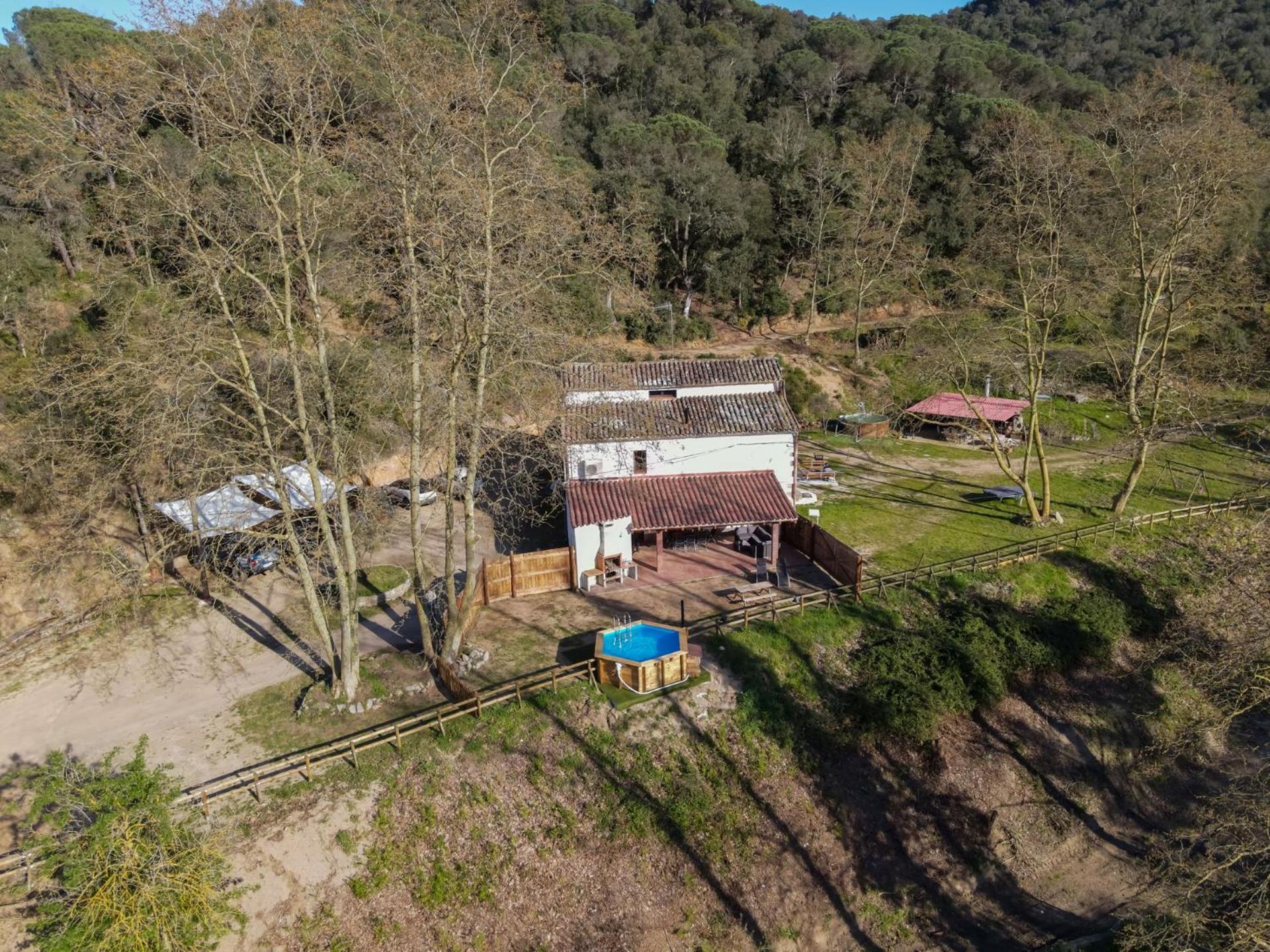 Casa Rural Can Ricos - El Mirador Del Montseny Vallgorguina Bagian luar foto